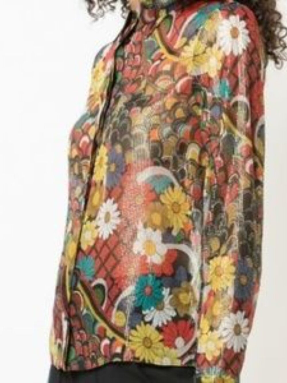 Alice + Olivia "Floral Print Top" - Picture 2 of 8
